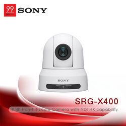 SONY SRG-X400 IP 4K Pan-Tilt-Zoom Camera with NDI HX capability