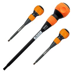 ไขควงหัวบอล แกนหุ้มฉนวน ปากแบน No.225 VESSEL