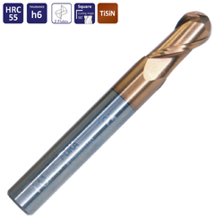 ดอกเอ็นมิลคาร์ไบค์ 2 ฟัน หัวบอล ขนาด 1.0mm. - 12.0mm. No.FU2302 FUKA (ราคาต่อดอก)