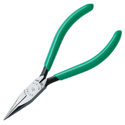 คีมปากแหลม มินิ ด้ามเขียว ไม่มีฟัน ขนาด 5" No.HL-D14 KEIBA