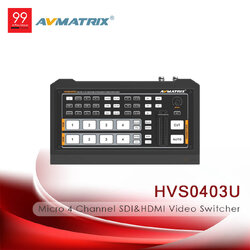 AVMatrix HVS0403U Micro 4 Channel SDI&HDMI Video Switcher