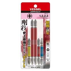 ชุดดอกไขควงคละไซส์ 5 ตัว No.GS5P-02 VESSEL