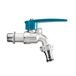 ก๊อกบอลสนามล็อคกุญแจ ขนาด 1/2″ SANWA