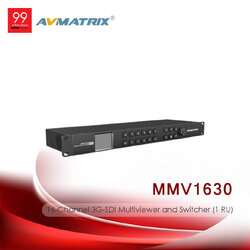 AVMatrix MMV1630 16-Channel 3G-SDI Multiviewer and Switcher (1 RU)