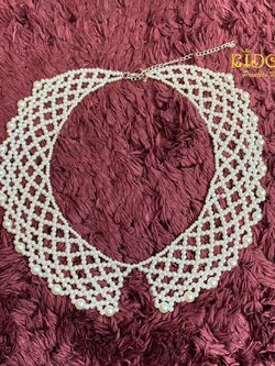 สร้อยคอ(หน้าร้านอยู่รัชดา)P003 สร้อยคอมุก เป็นปกคอบัวบาง สวย น่ารัก