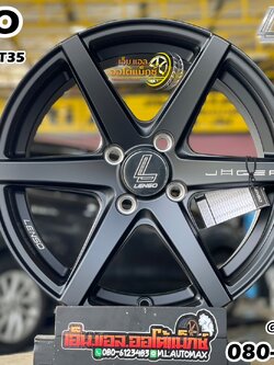 ล้อแม็กซ์ใหม่ขอบ15 Lenso Jager Craft 15x7 4x100 ET35 สีดำ