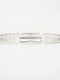 กำไล Bvlgari B.zero1 Bracelet with Bvlgari Logo On The Spiral ทองขาว18K ไซส์M(17) (Used) +กล่องและการ์ดไทย2022