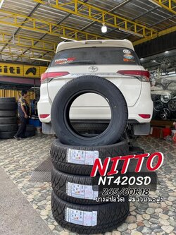 #TOYOTA_FORTUNER เปลี่ยนยาง 🛞#NITTO_NT420SD_265/60R18