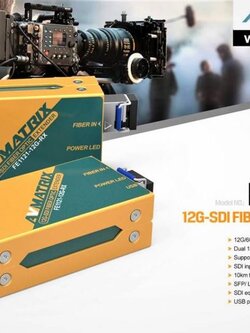 AVMatrix FE1121-12G 10km 12G-SDI Fiber Optic Extender