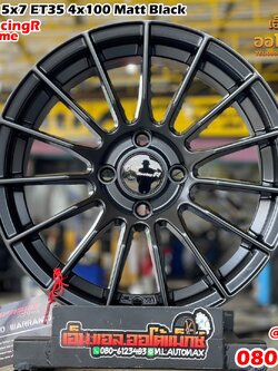 ล้อแม็กซ์ใหม่ขอบ15 RS05 15x7 4x100 ET35 สีดำ ล้อลายRacing