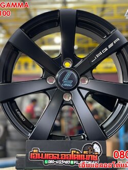 ล้อแม็กซ์ขอบ15 Lenso Jager Gamma ขอบ17 กว้าง7.5 ออฟ35 4รู100 สีดำ