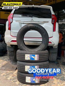 🛞❤️ #MITSUBISHI_PAJEROSPORT 🚘เปลี่ยนยาง 🛞🐘#GOODYEAR_TERRITORY HT 265/60R18 ❤️ 🛞