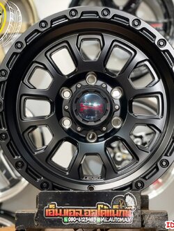 ล้อแม็กออฟโรดขอบ16 16x8.5 ET0 6x139.7 สีดำด้าน Satin Black