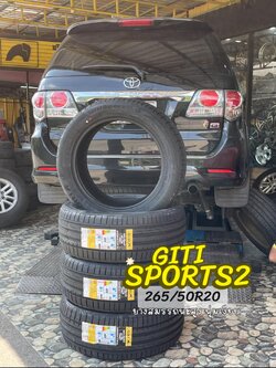 🚗#TOYOTA_FORTUNER🚘เปลี่ยนยาง 🛞#ยางจีที #ยางสปอร์ตสมรรถนะการขับขี่สูง 🛞 🛞#Giti_SportS2 265/50R20🛞