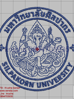 ไฟล์บล็อคปัก มหาวิทยาลัยศิลปากร 1