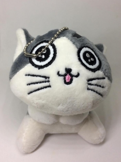 พวงกุญแจแมวจี้ทำปากจุ้บ