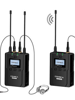 COMICA CVM-WM200C ชุดไมค์ไร้สายสำหรับกล้องวีดีโอ 80 ชาแนล ย่าน UHF