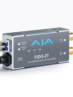 FiDO-2T 2-Channel 3G-SDI to Single-Mode LC Fiber Transmitter