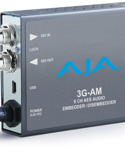 AJA 3G-AM BNC 3G-SDI 8-Channel AES Embedder/Disembedder