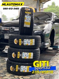 HONDA_ACCORD🚘เปลี่ยนยาง 🛞🐘#GITI_SportS2_235/45R18