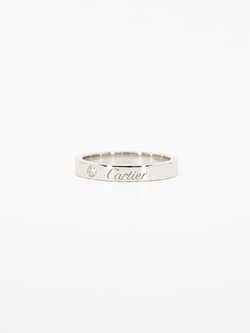 แหวน Cartier C De Cartier Band with Diamond Platinum950 ไซส์ 52# (Used) +การ์ด