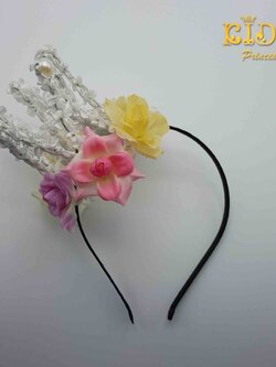 คาดผมเด็ก(หน้าร้านอยู่รัชดา)KF27 ที่คาดผมเด็กดอกไม้หลายสี หวานๆน่ารัก