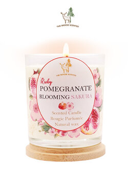 Ruby Pomegranate & Sakura Blossom Soy Candle