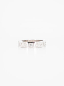 แหวน Bvlgari Bvlgari Ring with Diamond ทองขาว18K ไซส์ 51# (Used) +กล่อง