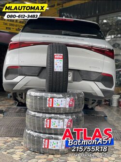 BYD_ATTO เปลี่ยนยาง 🛞🐘#ATLAS_BatmanA51_215/55R18