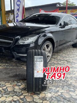 BENZ_CLS250 เปลี่ยนยาง #KUMHO_TA91_255/35R19 #KUMHO_TA91_285/30R19