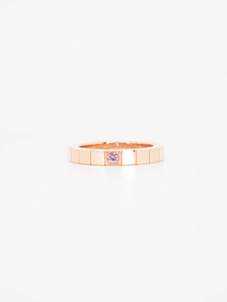 แหวน Cartier Lanieres 1Pink Sapphire ทองชมพู18K ไซส์ 49# (Used)
