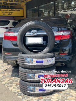 🚘 #TOYOTA_CAMRY เปลี่ยนยาง #BRIDGESTONE_TURANZA6 #215/55R17