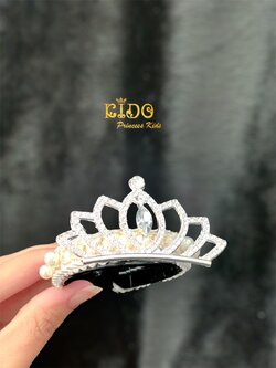 กิ๊บติดผม(หน้าร้านอยู่รัชดา)KF722 สีเงิน มงกุฎเด็ก ประดับผม