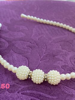 ที่คาดผมเด็ก(หน้าร้านอยู่รัชดา)C150 คาดผมมุกติดเพชร น่ารัก เดินแบบออกงาน