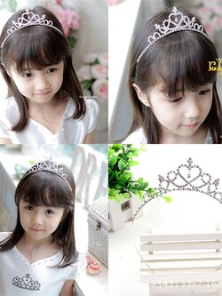คาดผมเพชร*มีหน้าร้านอยู่รัชดา ลองได้*KF667 มงกุฎเด็ก ประดับผม