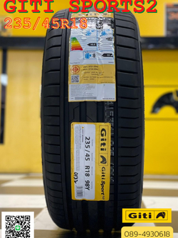 Giti Sport S2 ขนาด 235/45R18 ปี 2025 คือยางสปอร์ตสมรรถนะสูงที่ออกแบบโดยวิศวกรเยอรมัน เพื่อยกระดับการขับขี่ของรถยนต์ระดับพรีเมียมทั้งด้านความเร็ว ความนุ่ม และความปลอดภัย
