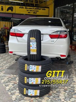 TOYOTA_CAMRY🛞 เปลี่ยนยาง #GITI_COMFORT F22 215/55R17