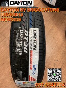 ยางใหม่ 185/65R15 Dayton DT30 By Bridgestone