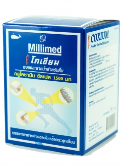 Milimed โคเซี่ยมกลูโคซามีน ซัลเฟต 1500 มก. exp.2027 โคเซี่ยม 30 ซอง