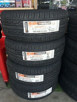 Hankook V2 ปี18 196/50R15 195/55R15 ราคาเพียงเส้น1500บาท