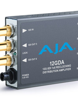 AJA 12GDA 12G/6G/3G/HD/SD-SDI Distribution Amplifier