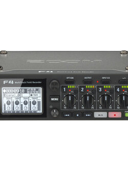 Zoom F4 Multitrack Field Recorder with Timecode - 6 Inputs / 8 Tracks