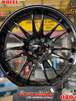 ล้อแม็กซ์ใหม่ขอบ18 #RE30 ล้อคุณภาพดีจากค่ายHofRacingWheel 18x8.5 ET35 5x100 5x114.3 สีดำเงา