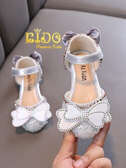 รองเท้าออกงานเด็ก(หน้าร้านอยู่รัชดา ลองได้)H139 สีเงิน