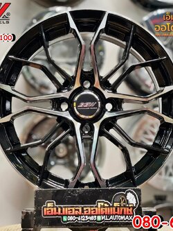 ล้อแม็กซ์ SSW S390 ล้อแม็กซ์ขอบ15 กว้าง6.5 ออฟ35 4รู100 สีดำหน้าเงา งานStamford Sport Wheel