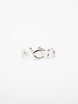 แหวน Cartier Signature 3Diamonds Limited Edition ทองขาว18K ไซส์ 53# (Used)