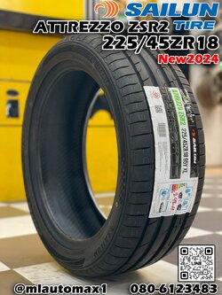 🔥#Ecopoint3 By Sailun #ZSR2 225/45R18 ยางใหม่ปี2024🔥