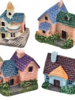 บ้านเรซิ่นสไตล์วิลล่า ชุด 4 ชิ้น (งานนอก)