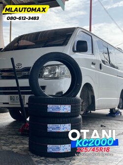 รถตู้TOYOTA_HIACE❤️💫 🛞🐘#OTANI_KC2000_225/45R18
