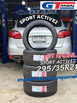 PORSCHE_CAYENNE เปลี่ยนยาง 🛞 #GT RADIAL SPORT Active2 295/35R21 ยางใหม่ปี2024